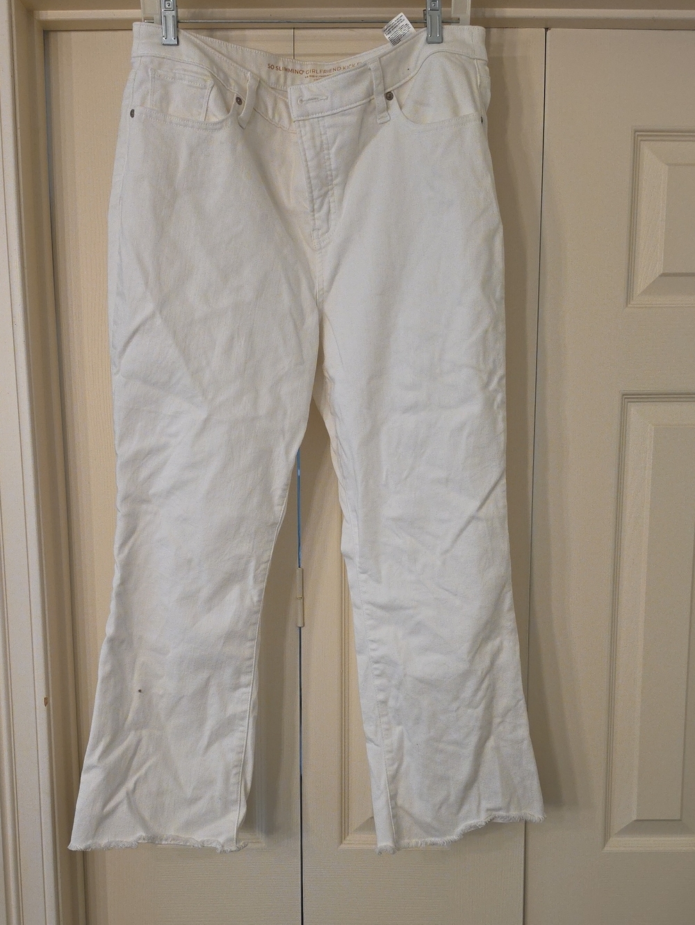 Chico's White Kick Flare Leg Jeans
